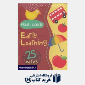 کتاب Early Learning Red 25 Flash Cards