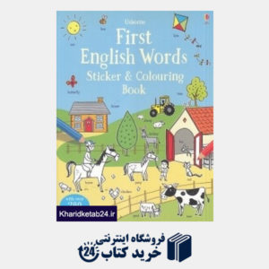 کتاب First English Words Sticker & Colouring Book