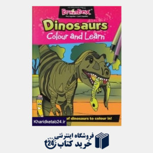کتاب D inosaurs Colour and Learn