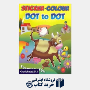 کتاب Sticker Colour Dot To Dot Farmyard Fun