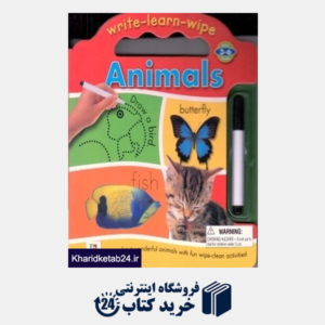 کتاب Write Learn Wipe Animals