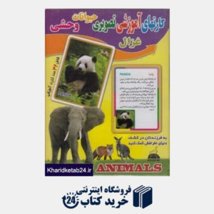 کتاب حیوانات وحشی (فلش کارت های آموزشی تصویری)
